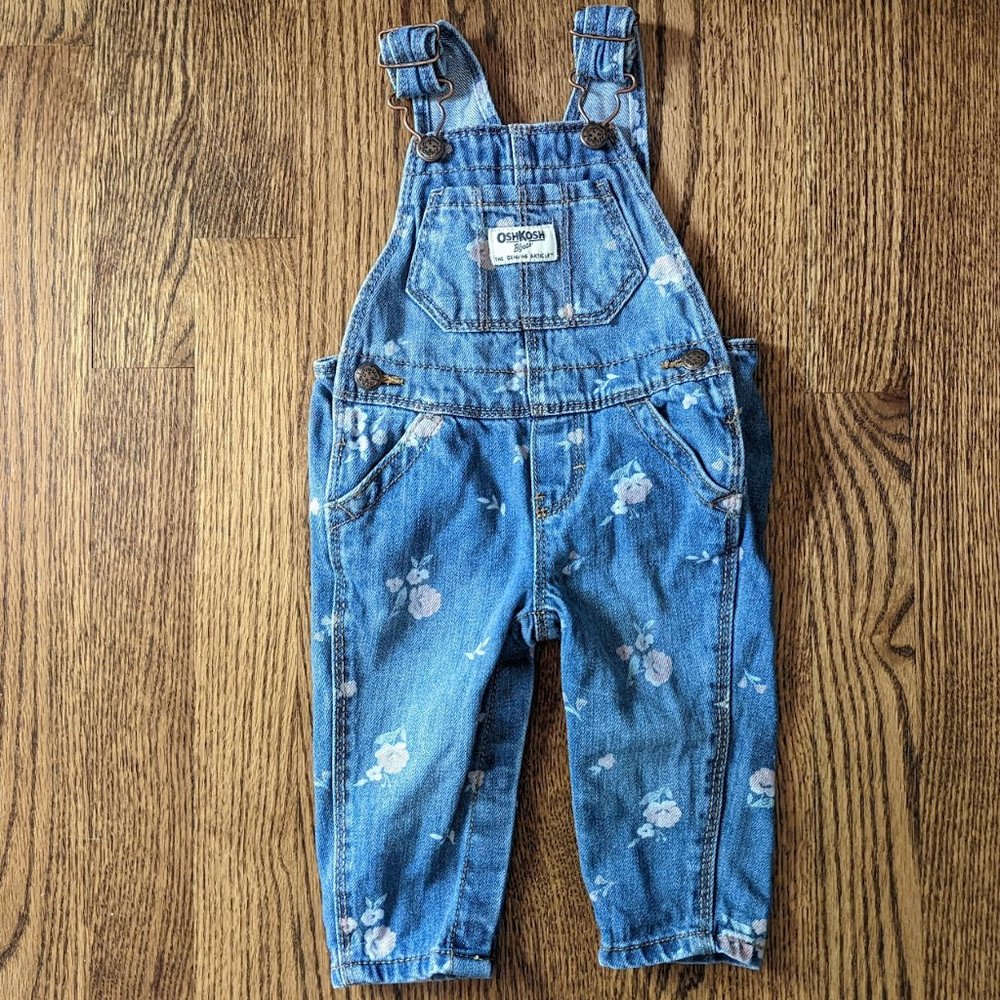 Flower Print Overalls